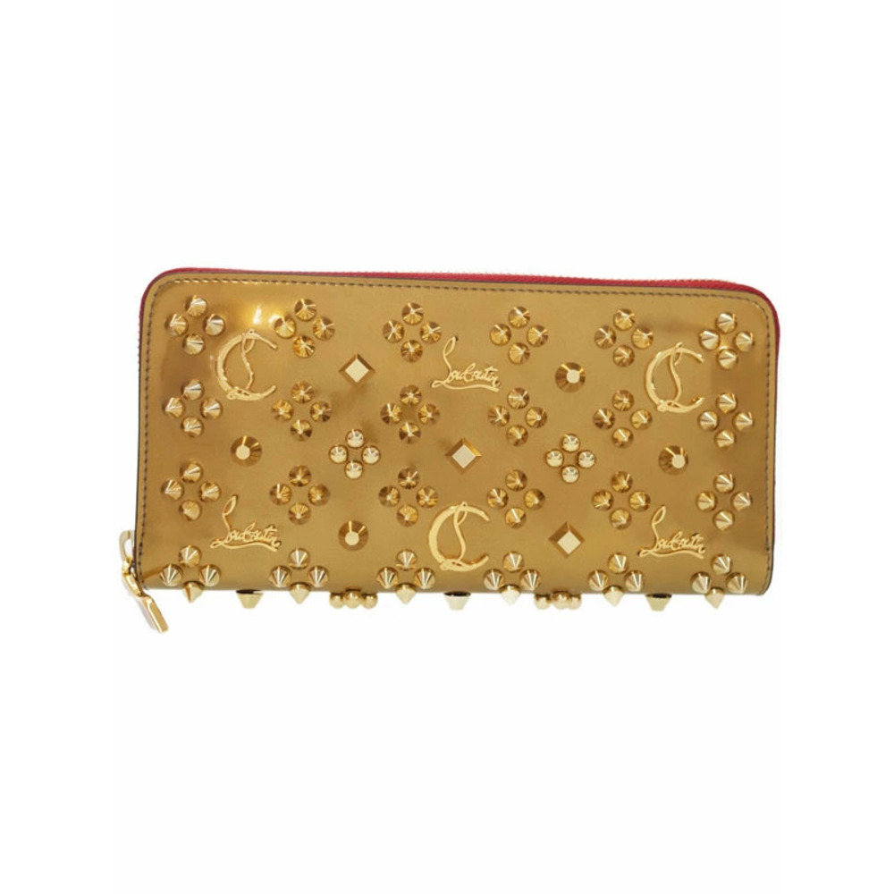 Christian Louboutin Panettone Studded Round Zipper Long Wallet